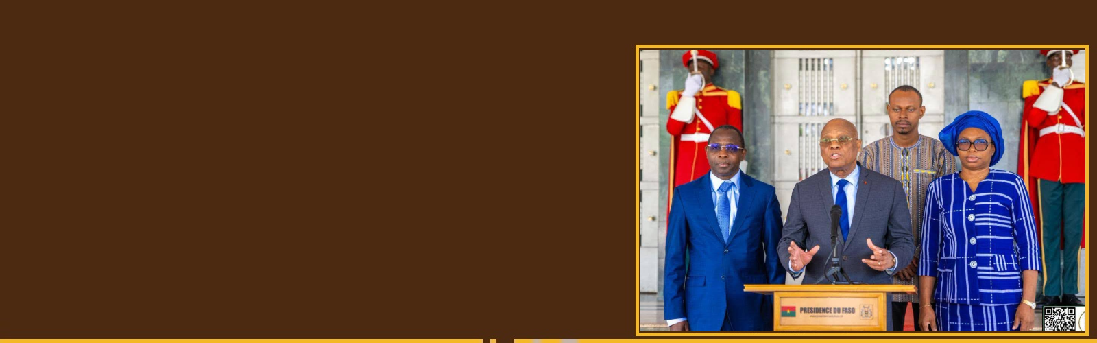 Audience du Gouverneur de la BCEAO avec le Président du Faso, le Capitaine Ibrahim TRAORÉ