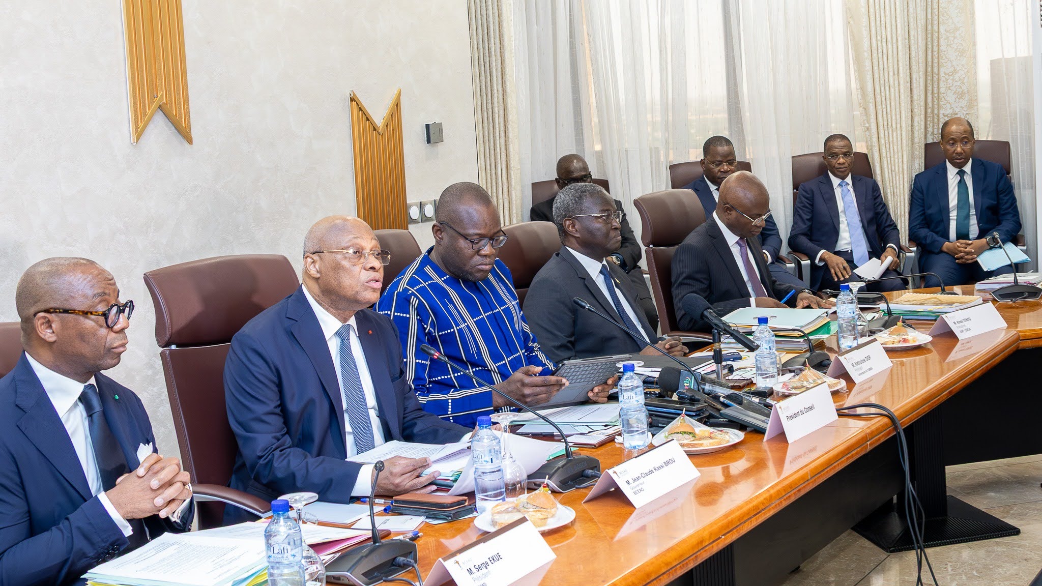 Allocution du Gouverneur Jean-Claude Kassi Brou lors de la session ordinaire du Conseil des Ministres de l'Union à Ouagadougou, au Burkina Faso
