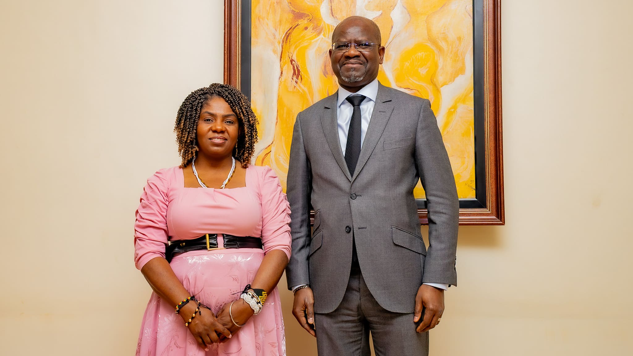 Madame Francia Márquez, Vice-Présidente de la République de Colombie et Monsieur Habib Thiam, Secrétaire Général de la BCEAO